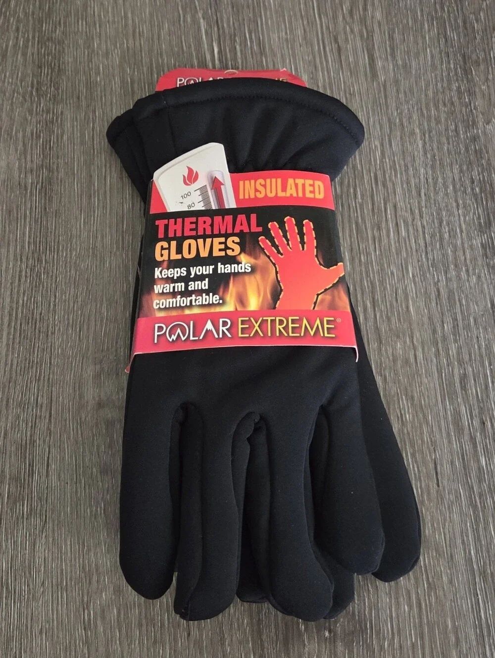 Polar Extreme Insulated Thermal Gloves - Black - L-XL